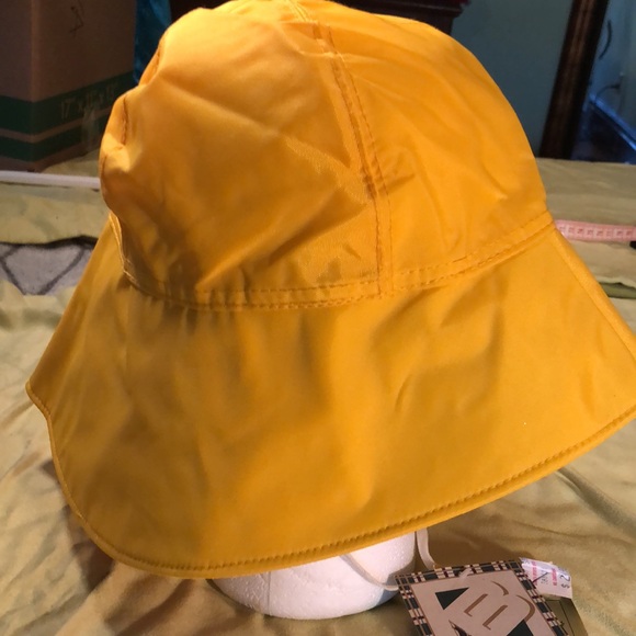 NWT Broner rain hat/yellow Gore-Tex Headwear/Large adult/elastic chin strap - Picture 12 of 12